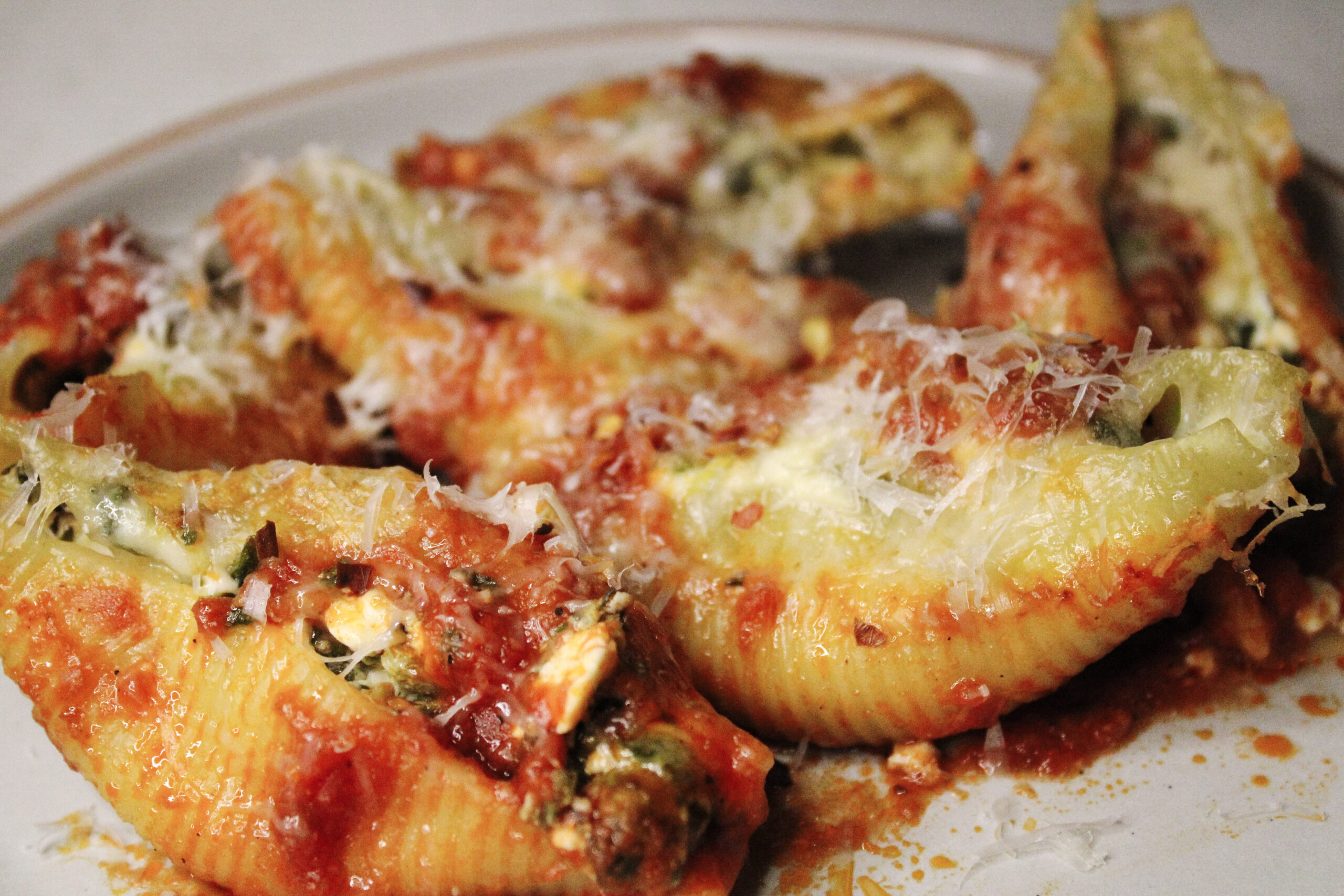 Cottage Cheese and Spinach Stuffed Shells Recipe